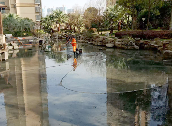 延边朝鲜族景观池淤泥清理