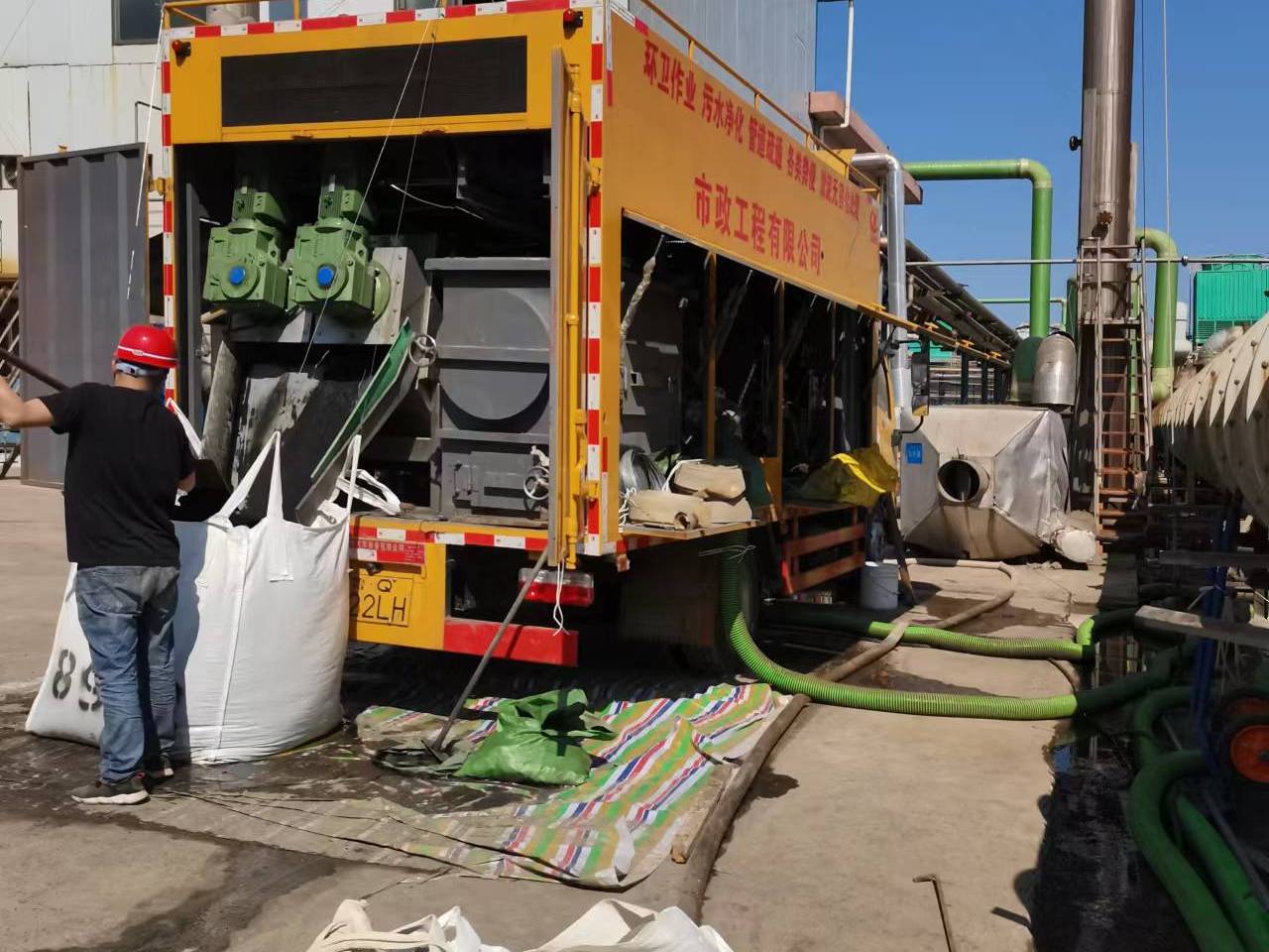 延边朝鲜族淤泥压干处理